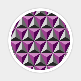 geometric Triangles Pattern Magnet